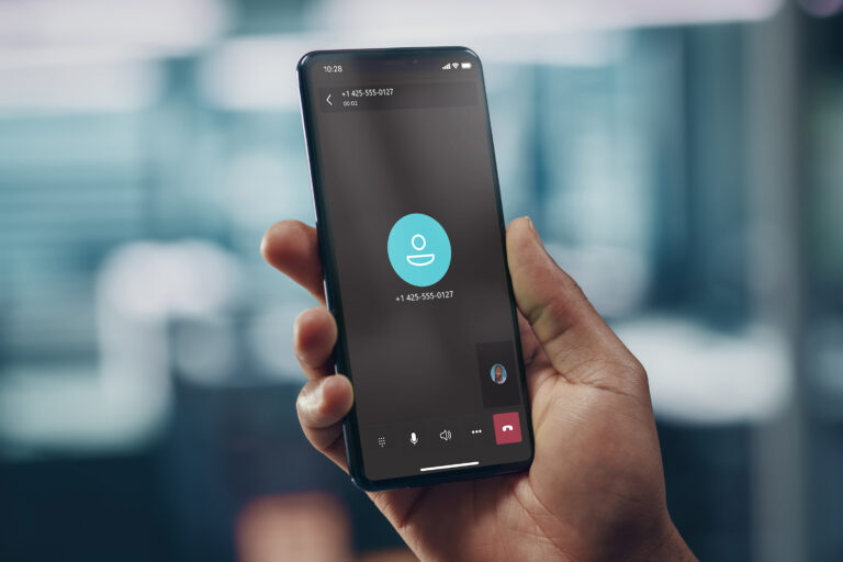 Image of smartphone being held